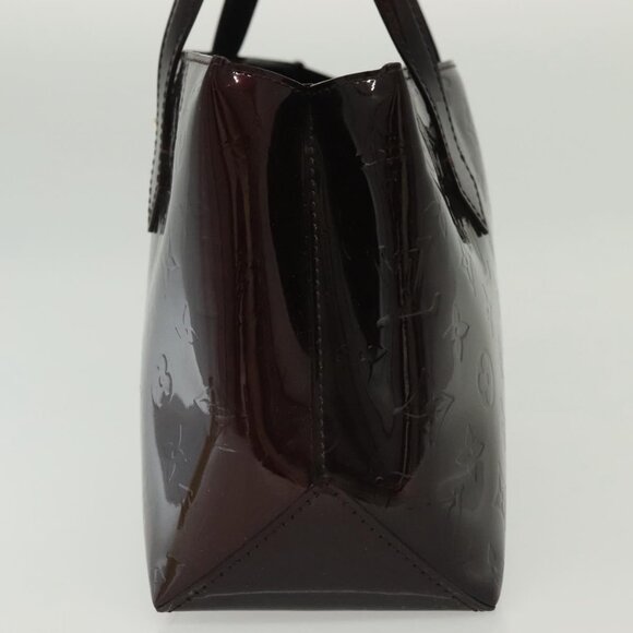 LOUIS VUITTON Monogram Vernis Wilshire PM Hand Bag Amarante - Picture 5 of 15